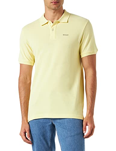 GANT Herren MD. SS Pique Rugger KURZARMPOLOSHIRT, Lemonade Yellow, XL von GANT