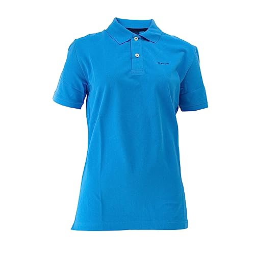 GANT Herren MD. SS Pique Rugger Polohemd, Day Blue, XS von GANT