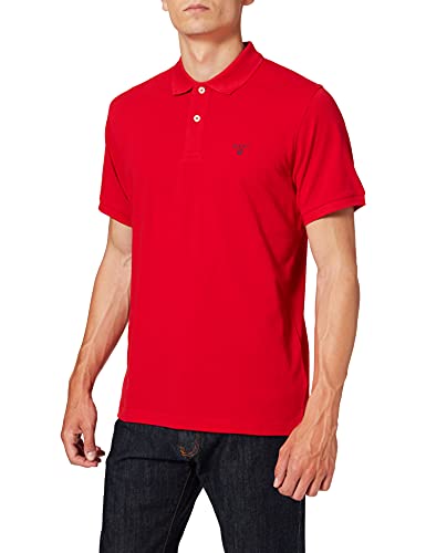 GANT Herren Md. The Summer Pique Rugger Poloshirt, Rot (Bright Red 620), S-M EU von GANT