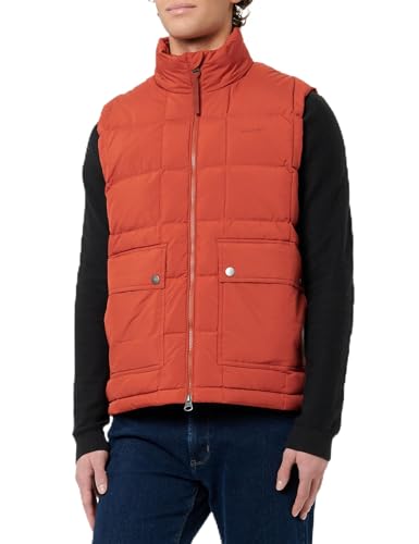 GANT Herren MID DOWN Vest Weste, Iron RED, XXL von GANT