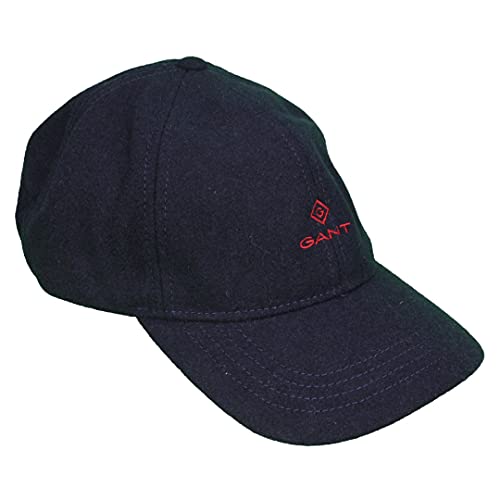 GANT Herren Melton Cap Baseballkappe, MARINE, Einheitsgröße EU von GANT