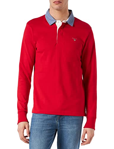 GANT Herren ORIGINAL Heavy Rugger Polohemd, Bright RED, 4XL von GANT