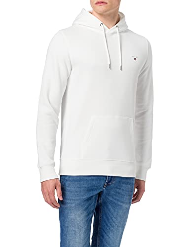 GANT Herren ORIGINAL Sweat Hoodie Kapuzenpullover, Eggshell, 5XL von GANT