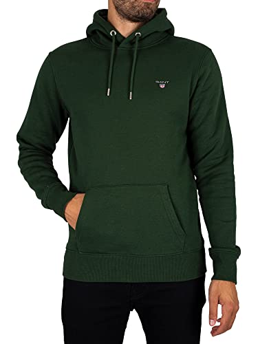 GANT Herren ORIGINAL Sweat Hoodie Kapuzenpullover, Storm Green, XXL von GANT