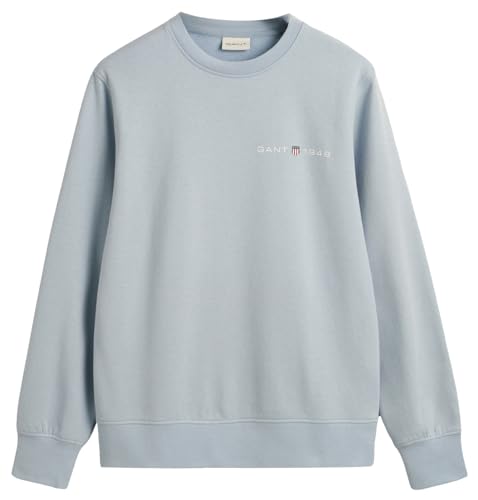 GANT Herren Printed Graphic C-Neck Sweat Sweatshirt, Stormy SEA, XXXL von GANT