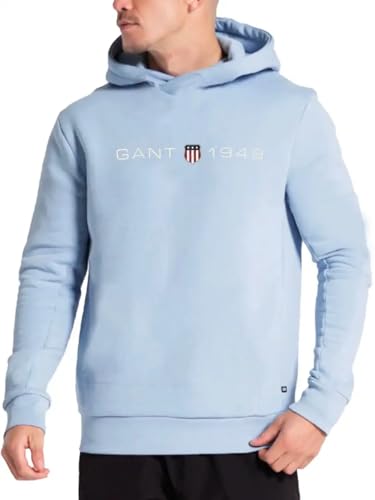 GANT Herren Printed Graphic Hoodie Kapuzenpullover, Stormy SEA, XL von GANT