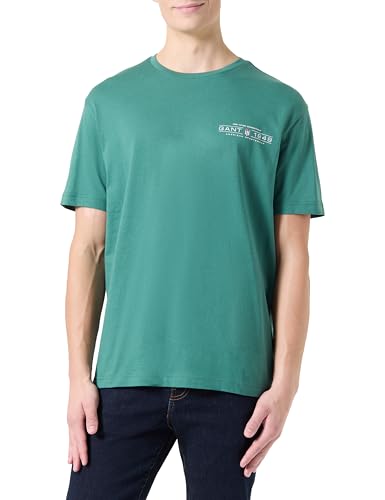 GANT Herren Printed Graphic SS T-Shirt, Woody Green, S GANT Herren Printed Graphic SS T-Shirt, Woody Green, S von GANT