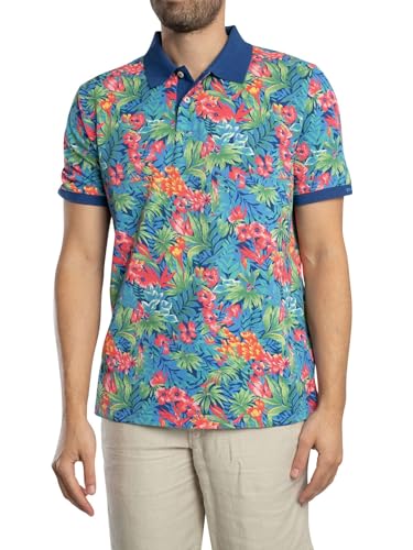 GANT Herren Poloshirt Mit Print, Deep Cobalt, XL von GANT