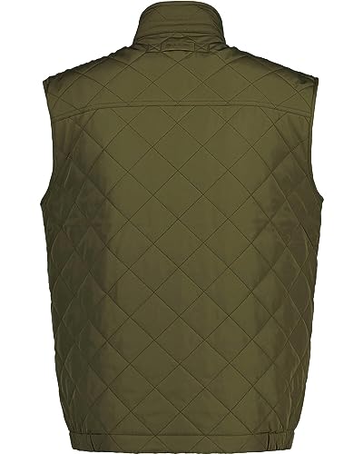 GANT Herren Quilted Windcheater Vest Weste, Juniper Green, Standard von GANT