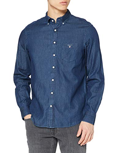 GANT Herren REG BD Freizeithemd, Dark Indigo, M von GANT