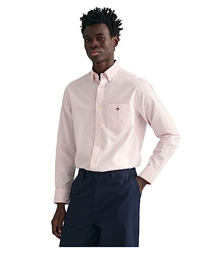 GANT Herren REG Oxford Shirt Klassisches Hemd, Light PINK, M von GANT