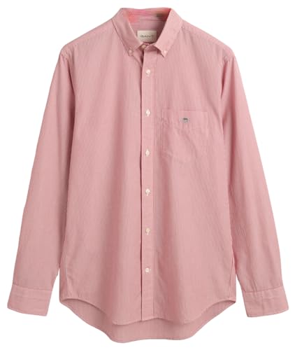 GANT Herren REG POPLIN Banker Shirt, Ruby RED, S von GANT