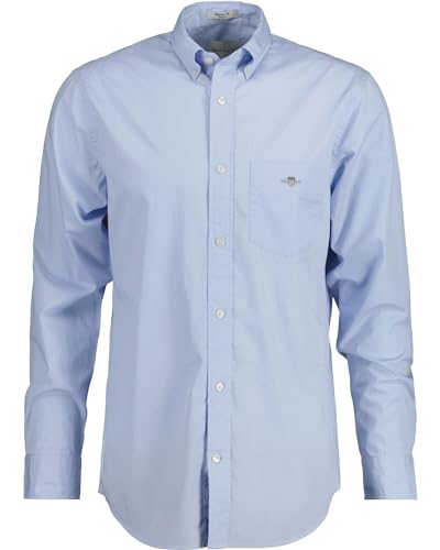 GANT Herren REG POPLIN Shirt Hemd, Light Blue, 3XL von GANT