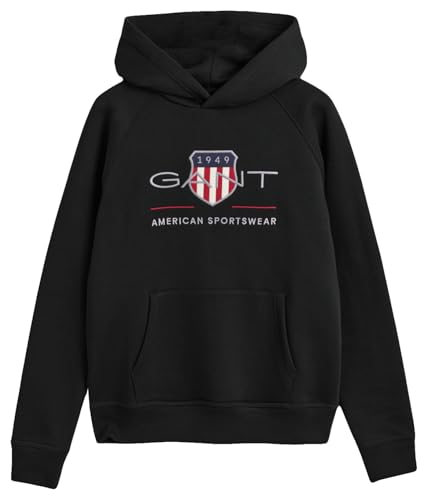 GANT Herren REG Shield C-Neck Sweat Sweatshirt, Black, Standard GANT Herren REG Shield C-Neck Sweat Sweatshirt, Black, Standard von GANT
