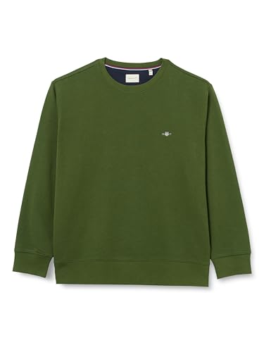 GANT Herren REG Shield C-Neck Sweat Sweatshirt, Country Green, M von GANT