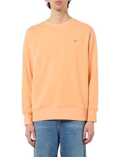 GANT Herren REG Shield C-Neck Sweat Sweatshirt, Teak, XL von GANT