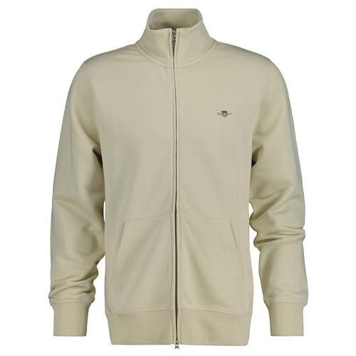 GANT Herren REG Shield Full Zip Sweat Pullover, Silky BEIGE, XXL von GANT