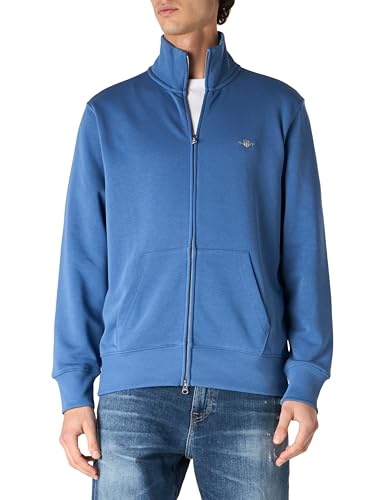 GANT Herren REG Shield Full Zip Sweat Sweatshirt, Vintage Blue, XL GANT Herren REG Shield Full Zip Sweat Sweatshirt, Vintage Blue, XL von GANT