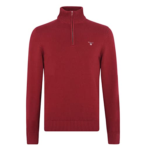 GANT Herren REG Shield Half Zip Sweat Sweatshirt, Ruby RED, XXXXX-Large von GANT