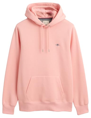 GANT Herren REG Shield Hoodie Kapuzenpullover, BUBBELGUM PINK, M von GANT