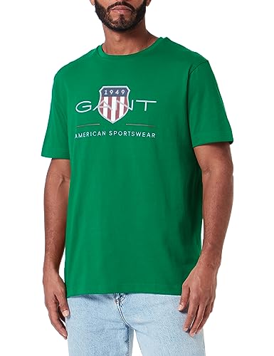 GANT Herren Reg Archive Shield T-shirt T Shirt, Lavish Green, M EU von GANT