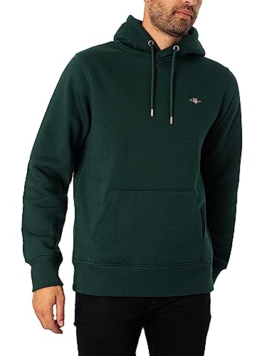 GANT Herren Reg Shield Hoodie Kapuzenpullover, Tartan Green, XL EU GANT Herren Reg Shield Hoodie Kapuzenpullover, Tartan Green, XL EU von GANT