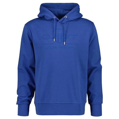 Gant Herren Reg Tonal Shield Hoodie Kapuzenpullover, Rich Blue, M EU Gant Herren Reg Tonal Shield Hoodie Kapuzenpullover, Rich Blue, M EU von GANT
