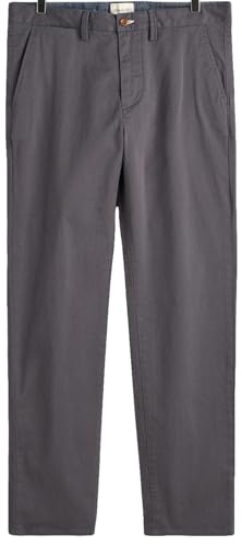 GANT Herren Regular Twill Chinos Klassische Hose, Antracite, 36W x 32L von GANT