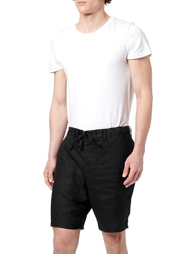 GANT Herren Relaxed Linen DS Shorts, Black, XL von GANT