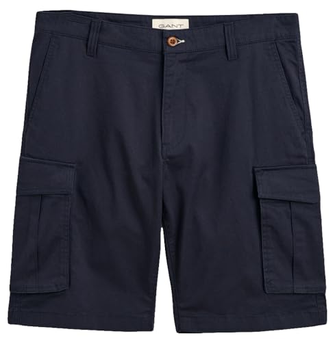 GANT Herren Relaxed Twill Cargo Shorts Cargos, Marine, 38 von GANT