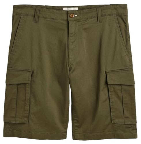 GANT Herren Relaxed Twill Shorts Cargos, Juniper Green, 33 EU von GANT
