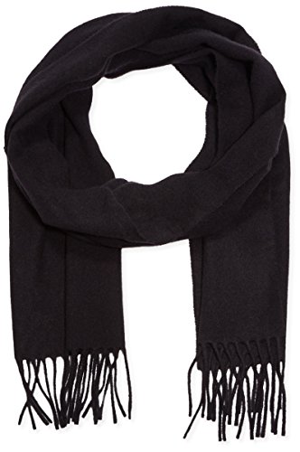 GANT Herren Schal SOLID LAMBSWOOL WOVEN SCARF 91470, Einfarbig, Gr. One size, Schwarz (BLACK 5) von GANT
