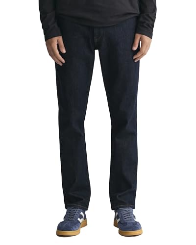 GANT Herren Slim Gant Jeans, Dark Blue, 30W / 32L EU von GANT