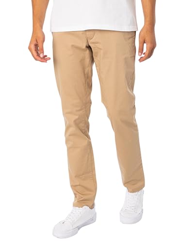 GANT Herren Slim Twill Chinos Klassische Hose, Dark Khaki, 36W / 34L von GANT