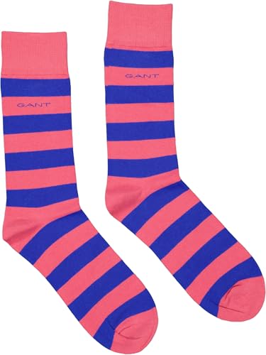 GANT Herren Socken D1. 1 PACK CONTRAST BARSTRIPE, blau-rosa, ONESIZE von GANT