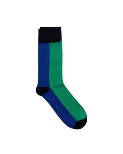 GANT Herren Socken D1. COLOR BLOCK SOCKS 1-P blau-grün, One Size von GANT