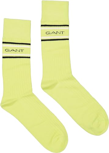 GANT Herren Socken D1. LOGO STRIPE SOCKS 1- PACK, hellgrün, One Size von GANT
