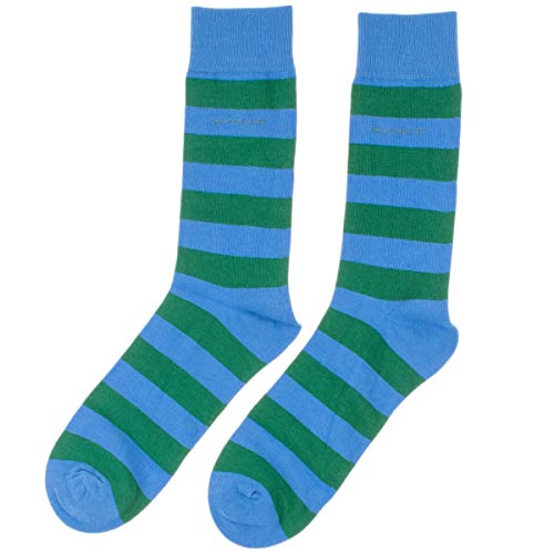GANT Herren Socken gestreift Contrast Barstripe, Größe:One Size, Farbe:Blau(445) von GANT