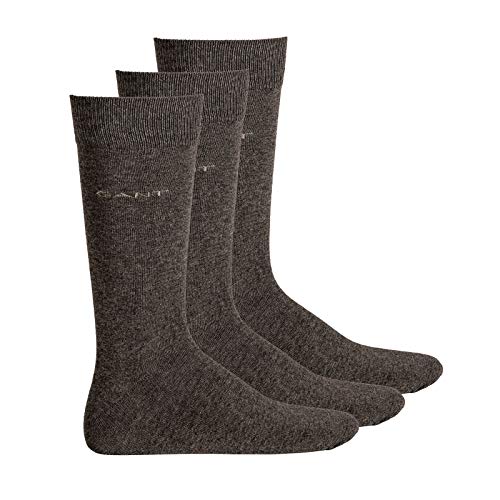 GANT Herren Soft Cotton 3-Pack Socken, Charcoal Melange, Standard von GANT