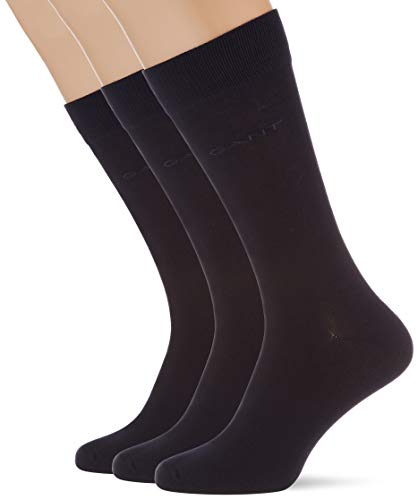 GANT Herren Soft Cotton 3-pack Socken, MARINE, 40-42 EU von GANT