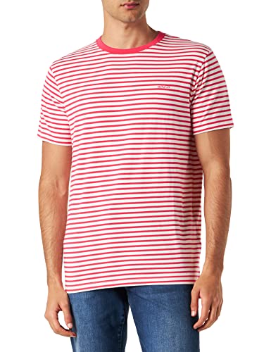 GANT Herren Striped T-Shirt MIT Streifen, Magenta PINK, S von GANT