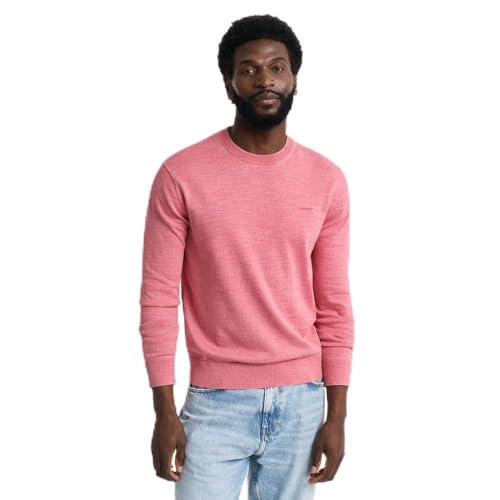GANT Herren Sunfaded C-Neck Pullover, Watermelon RED, Large von GANT