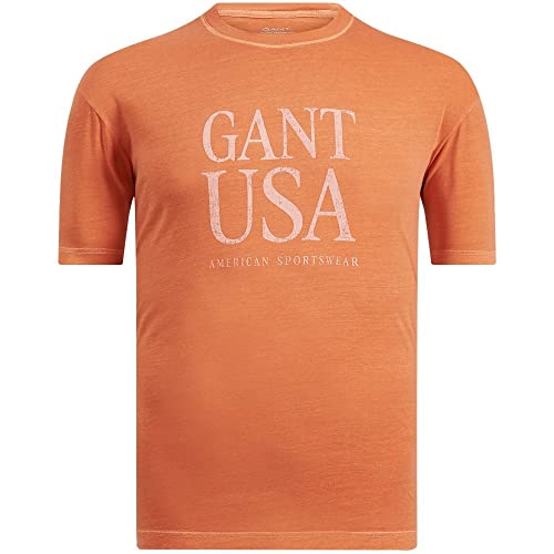 GANT Herren Sunfaded USA T-Shirt, APRICOT ORANGE, 3XL von GANT