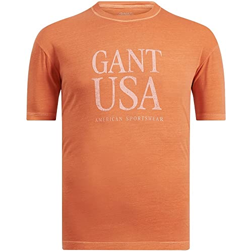 GANT Herren Sunfaded USA T-Shirt, APRICOT ORANGE, XXL von GANT