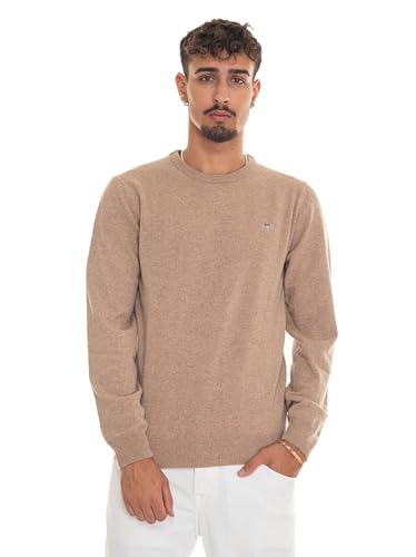 GANT Herren Superfine Lambswool C-Neck Pullover, DK. Sand Melange, X-Large GANT Herren Superfine Lambswool C-Neck Pullover, DK. Sand Melange, X-Large von GANT