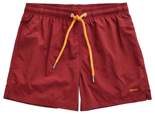 GANT Herren Swim Shorts Badehose, PLUMPED RED, L von GANT