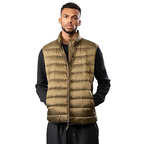 GANT Herren The Light DOWN Gilet, Army Green, M von GANT