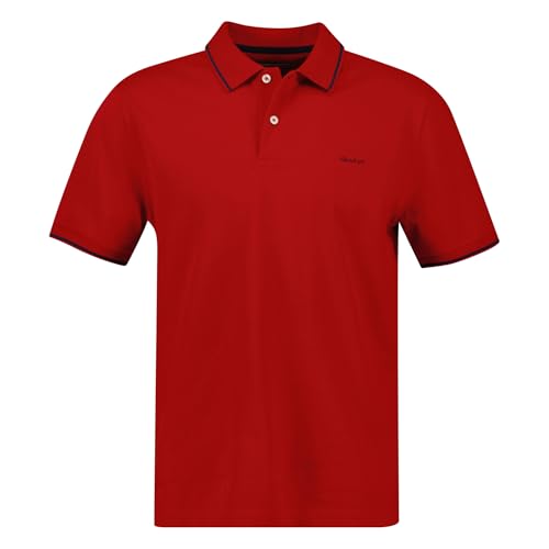 GANT Herren Tipping SS Pique Rugger Polohemd, Ruby RED, Small von GANT