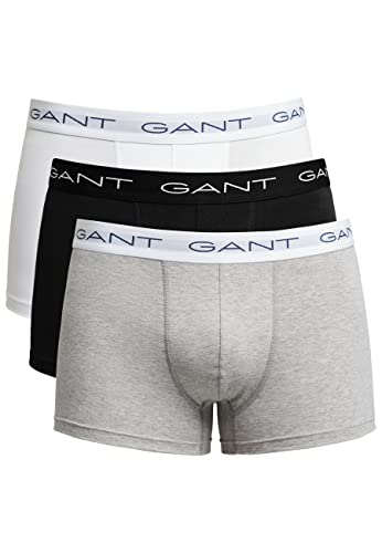 GANT 3er-Pack Boxershorts - Grey Melange - S von GANT