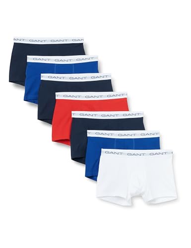 GANT Herren Trunk 7-Pack Unterwäsche, Multicolor, Standard (7er Pack) von GANT